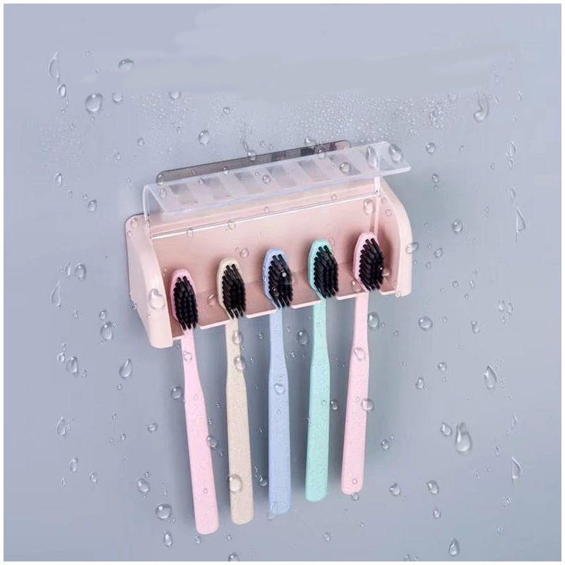 Japanese Style Bathroom Minimalist Toiletries Storage Rack Box Waterproof Toothbrush Holders