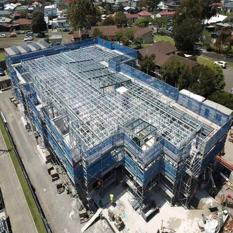 Customized 2 Story Luxury Prefabricated Building Light Steel Frame Homes Modular Home