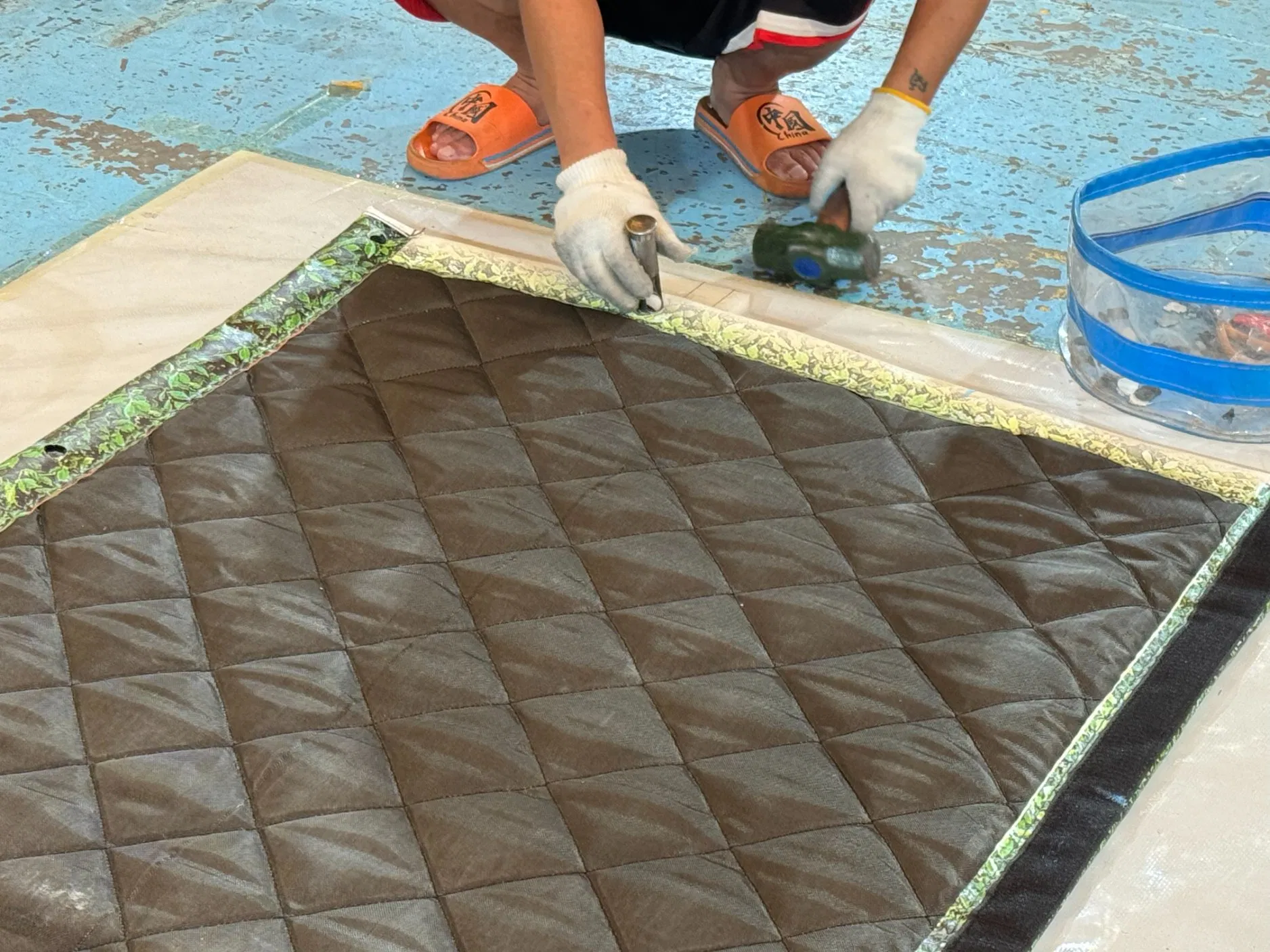 Litong Waterproof PVC Tarpaulin Fabric Acoustic Blanket Absorb Decibel Soundproof From China Manufacture