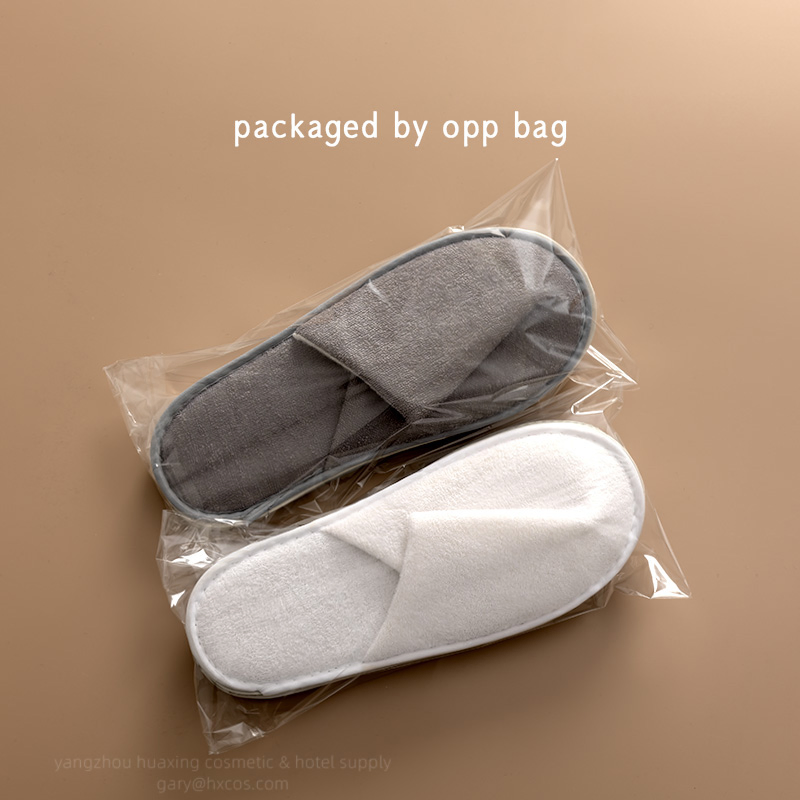 Premium Quality Cotton Towel Disposable Hotel Slipper Support Private Logo and Design