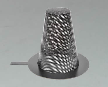 Conical Strainer Made of Fine Woven Mesh Cloth
