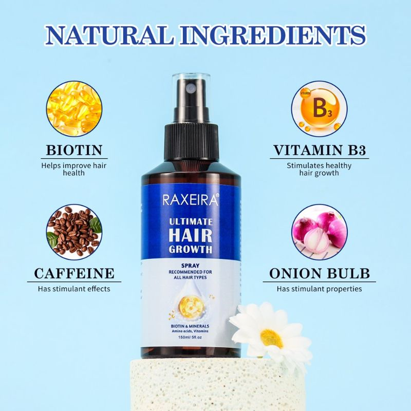 Private Label Anti Loss Thicken Hair Growth Spray for All Hair Types