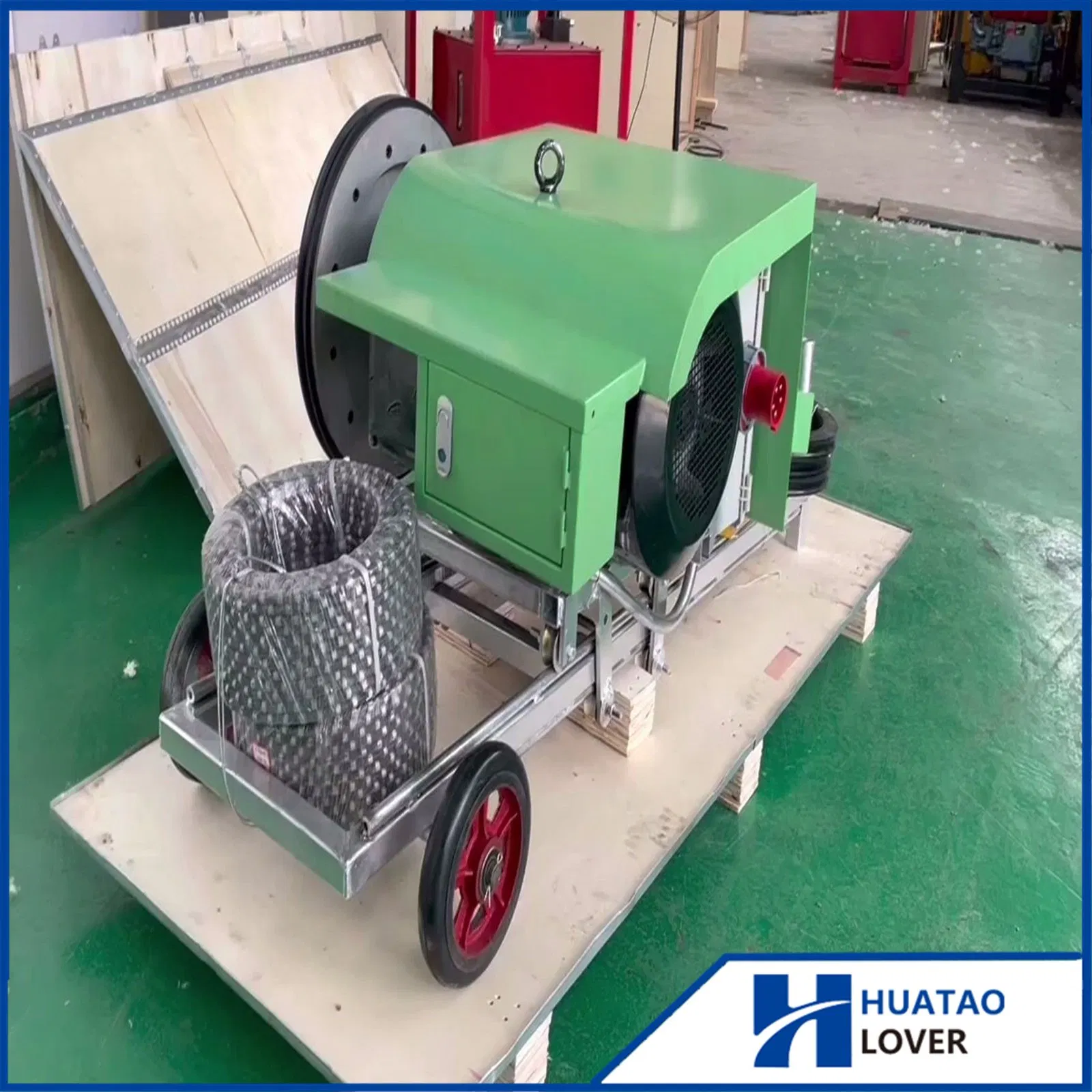 Low-Power Portable Track Wire Saw Machinen USD to Concrete Cutting