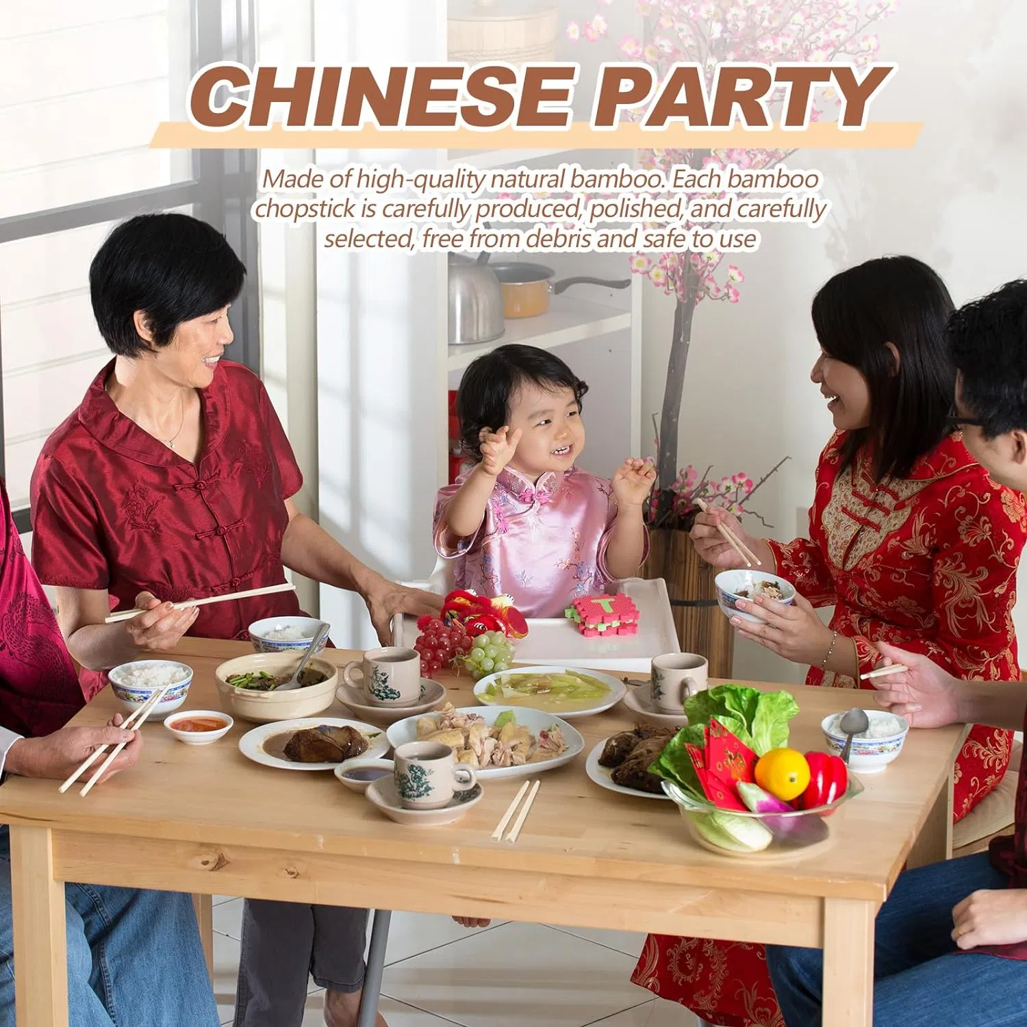 Disposable Bamboo Chopsticks Cheap Price Twins Chopstick with Custom Logo Printing Packaging