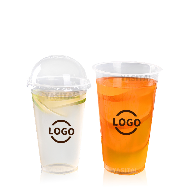 Eco Friendly PP Seal ED Cup with Logo Printing 16oz Hot Selling Size PP Cup with Black Lid