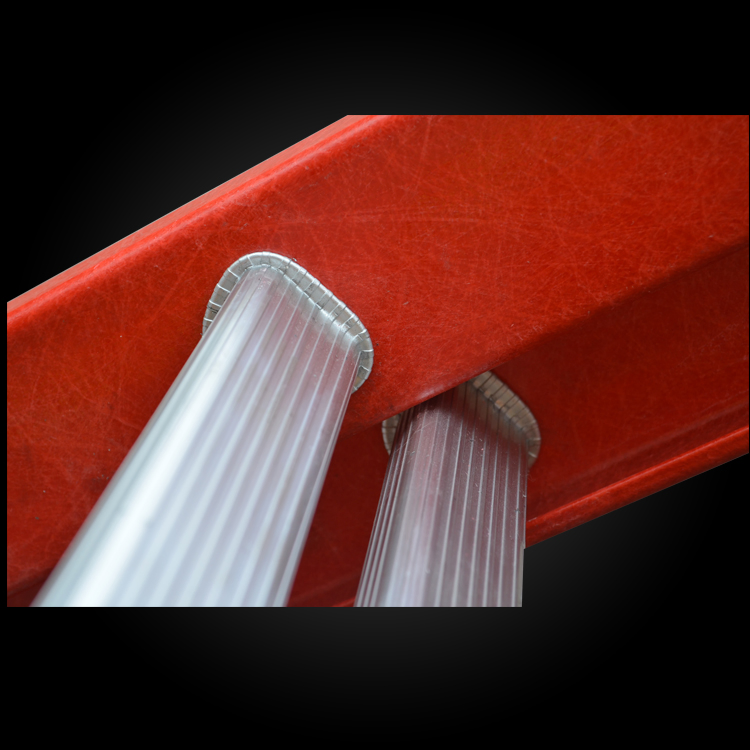 Color Customized Warehouse 5m Telescopic Fiberglass Extension Ladder