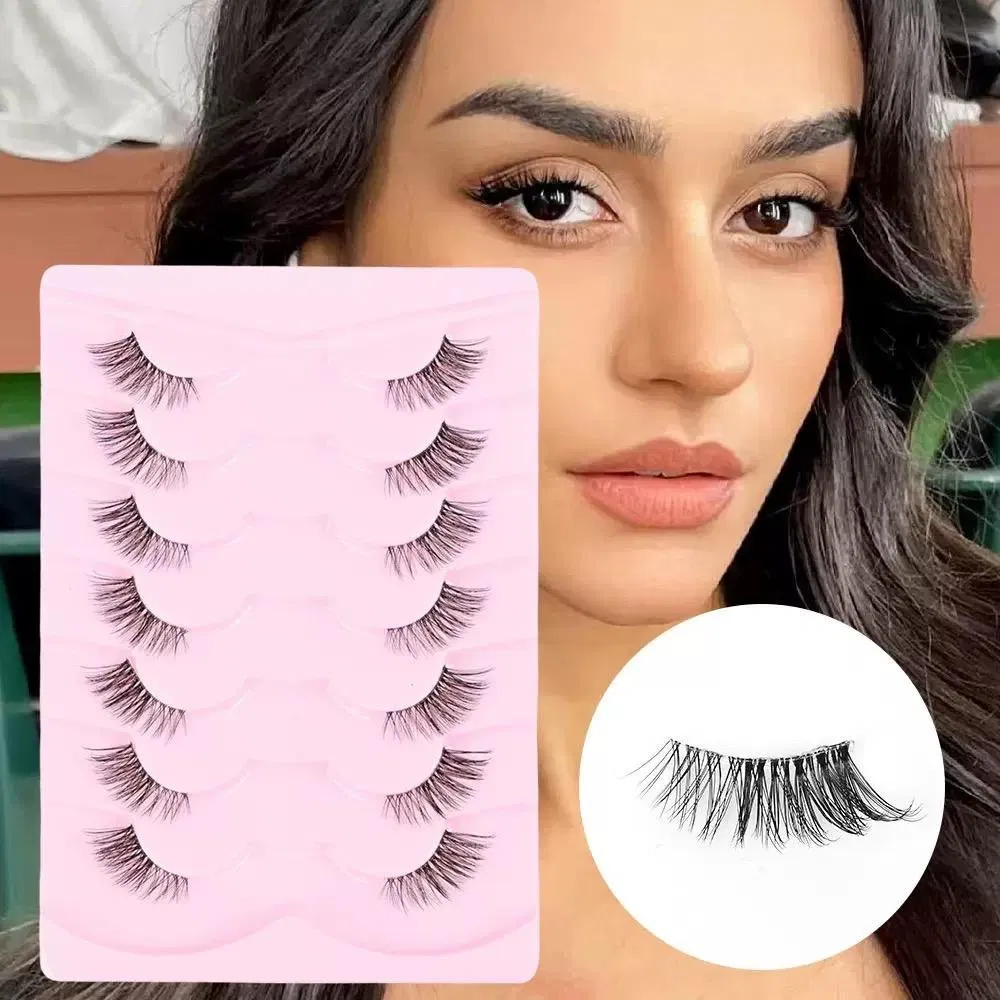 Factory Wholesale Half Lashes Mink Natural Soft Thin Cat Wispy 3D Mink Corner Eye Lashes