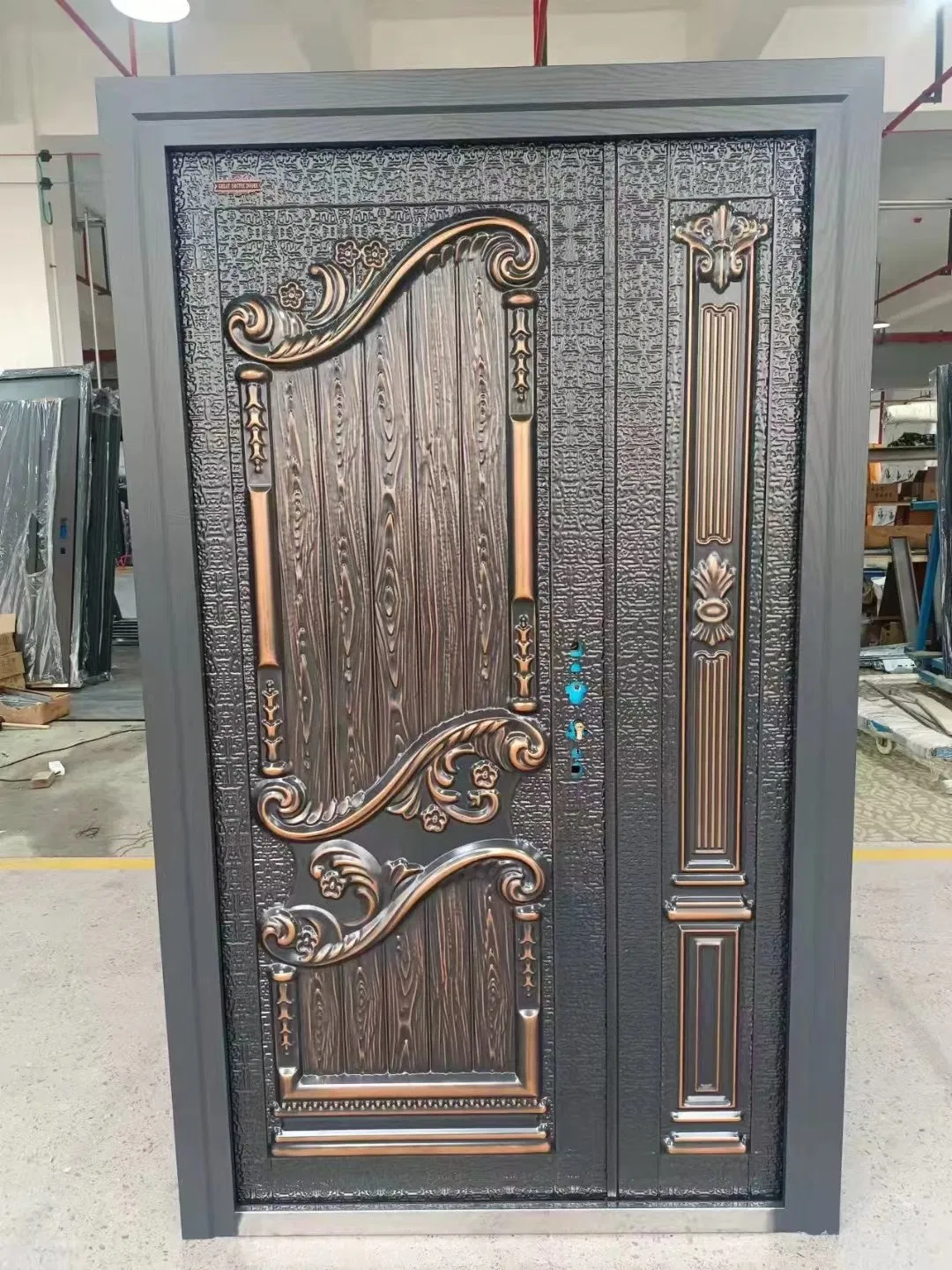 Italian Design Cast Copper Doors for Interior Steel Security Iron Metal Door Nigeria Best Selling 3FT 4FT