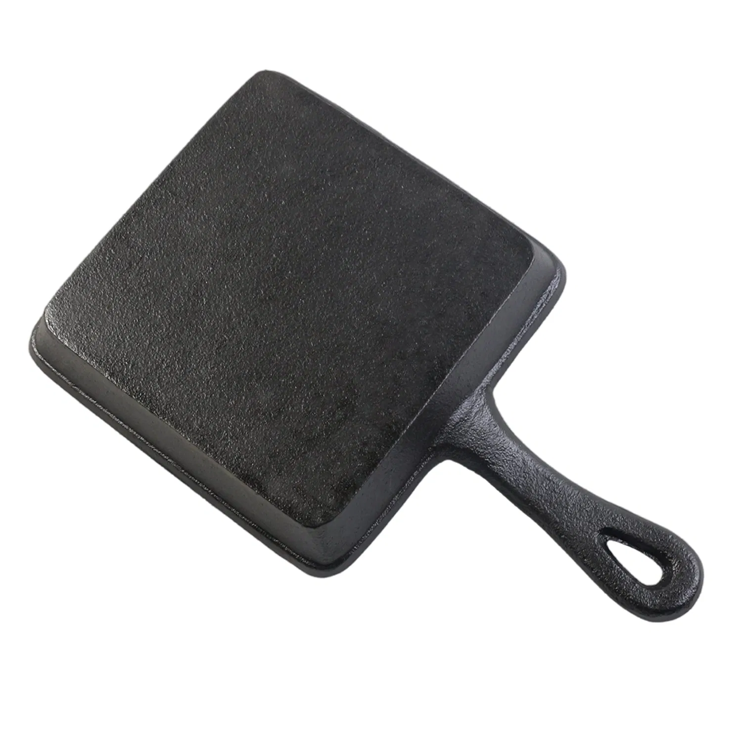 Чугунная сковорода квадратная с антипригарным покрытием