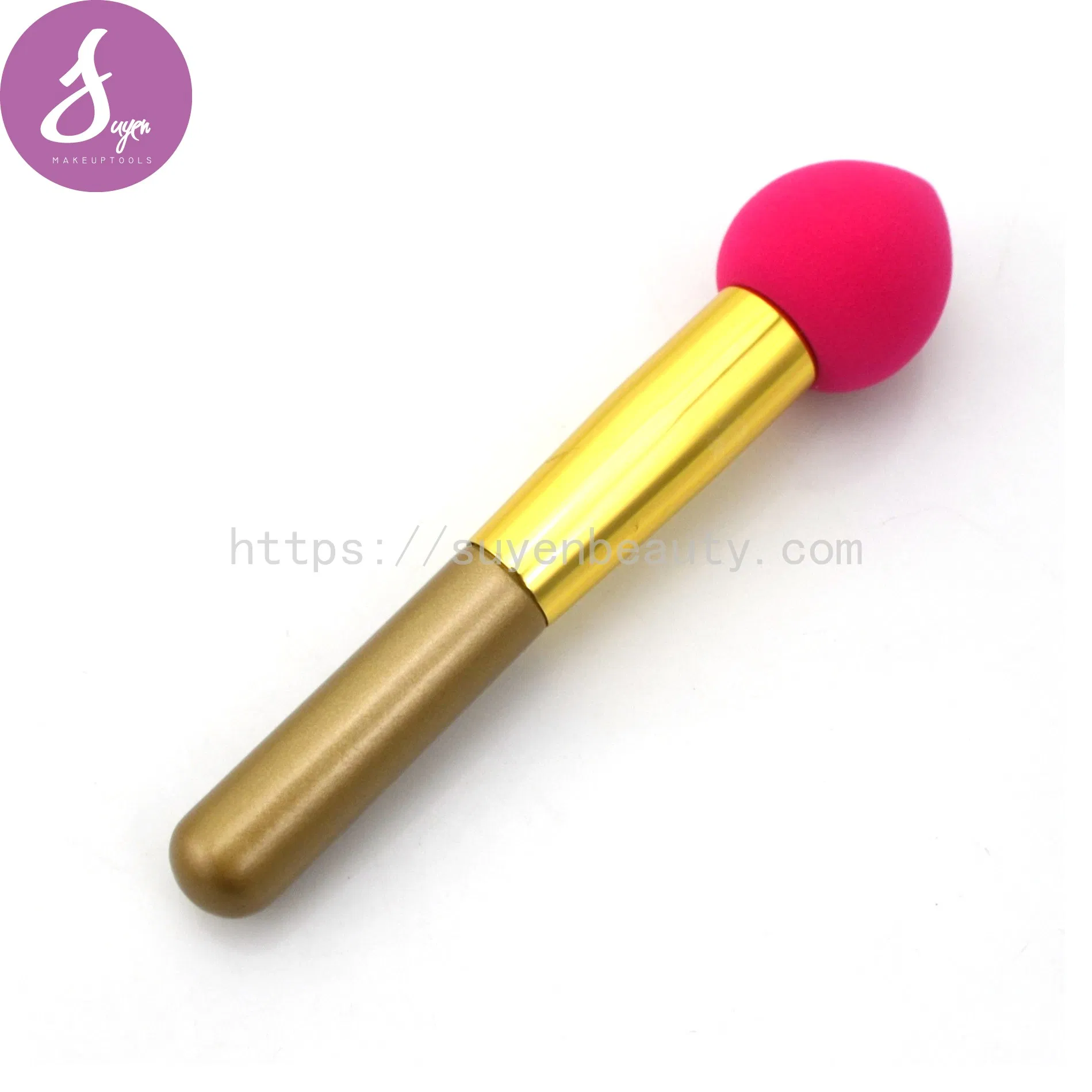 Customized Logo Long Handle Makeup Sponge Brush