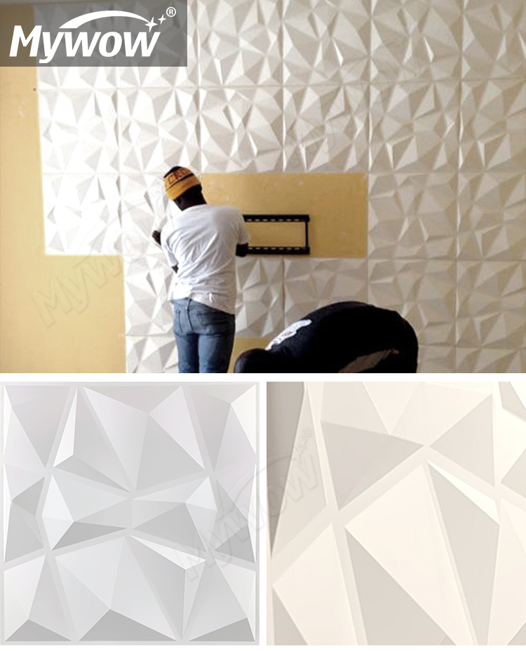 Building Material Decorative PVC Ceiling Tile 3D PVC Wall Panel