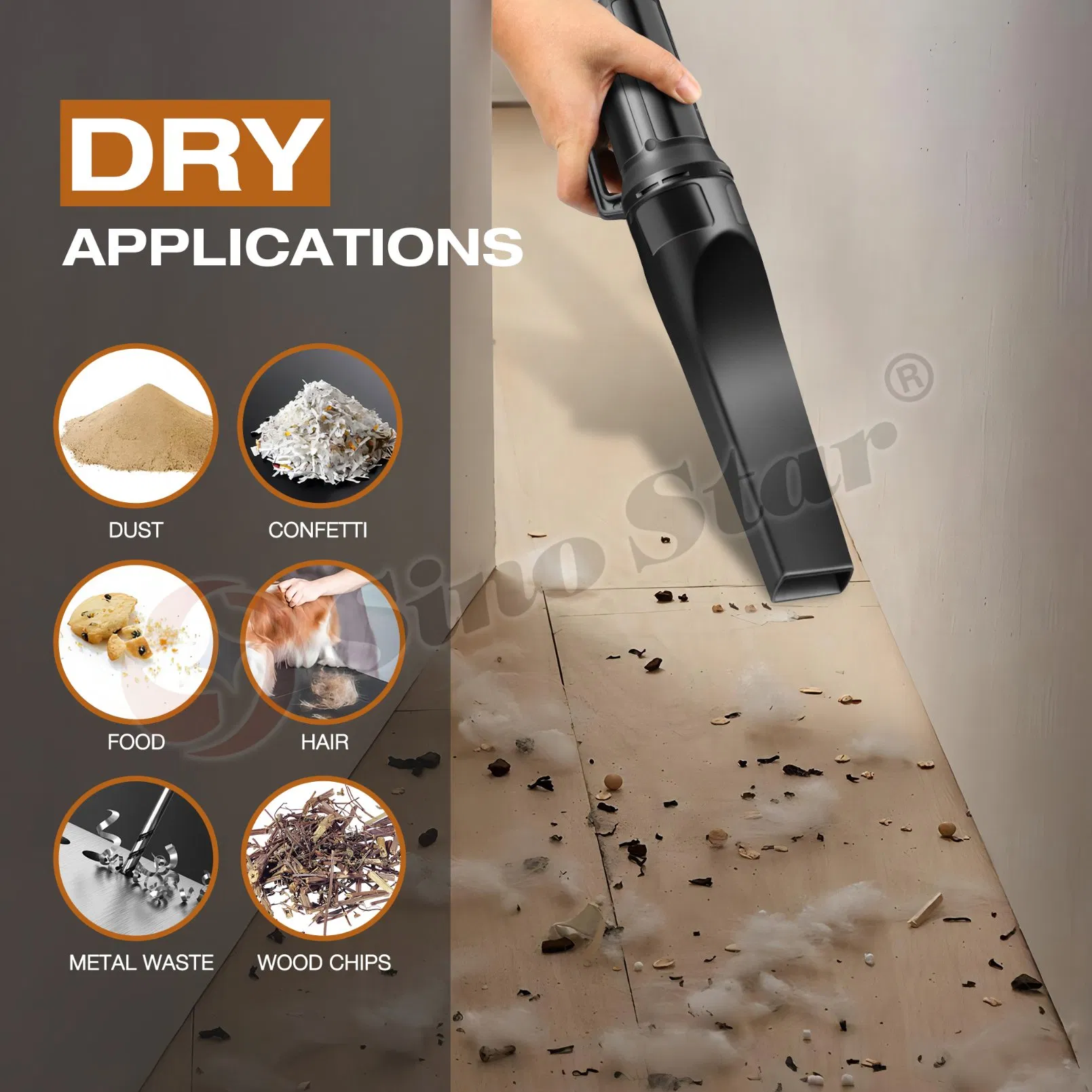 1200W Wall Mounted Vacuum Cleaner Car Vacuum Cleaner Car Detailing Tools