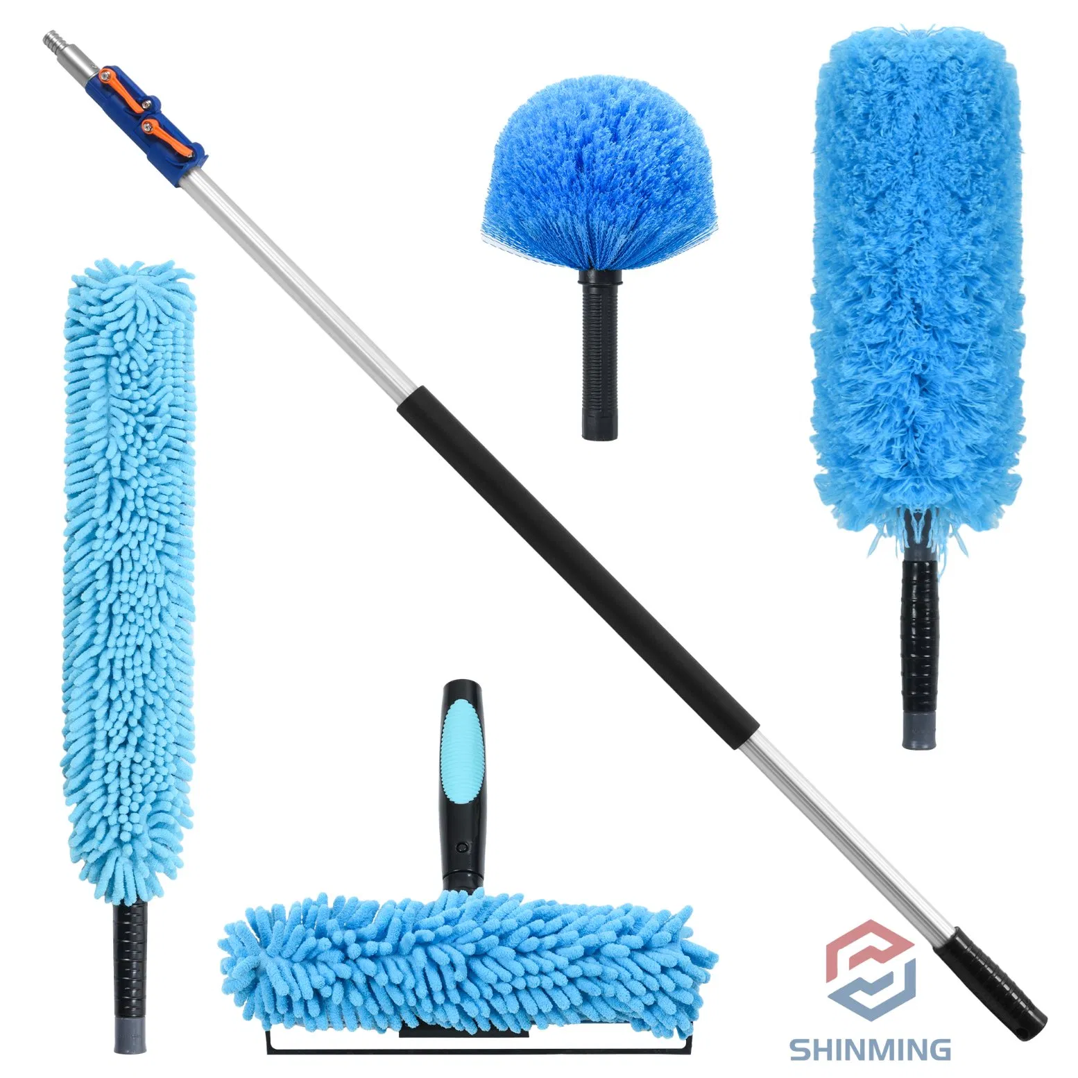 Aluminium Telescopic Cleaning Kit Extension Pole Cleaning Tool Set