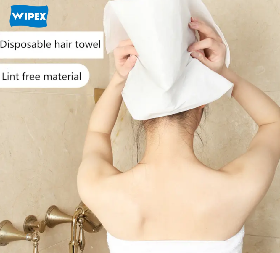 Lint Free Non-Woven Super Absorbent Disposable Hair Towel for Beauty Salon