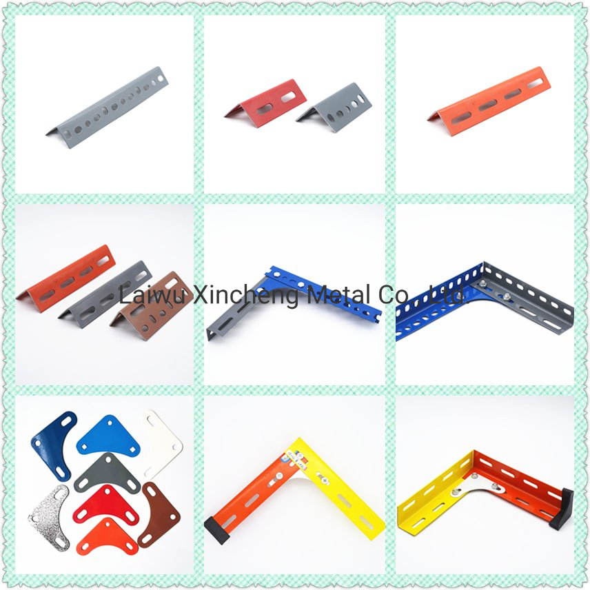 Preforated Powder Coated Galvanized Dexion Steel Iron Angle Shelf / Slotted Angle Bar