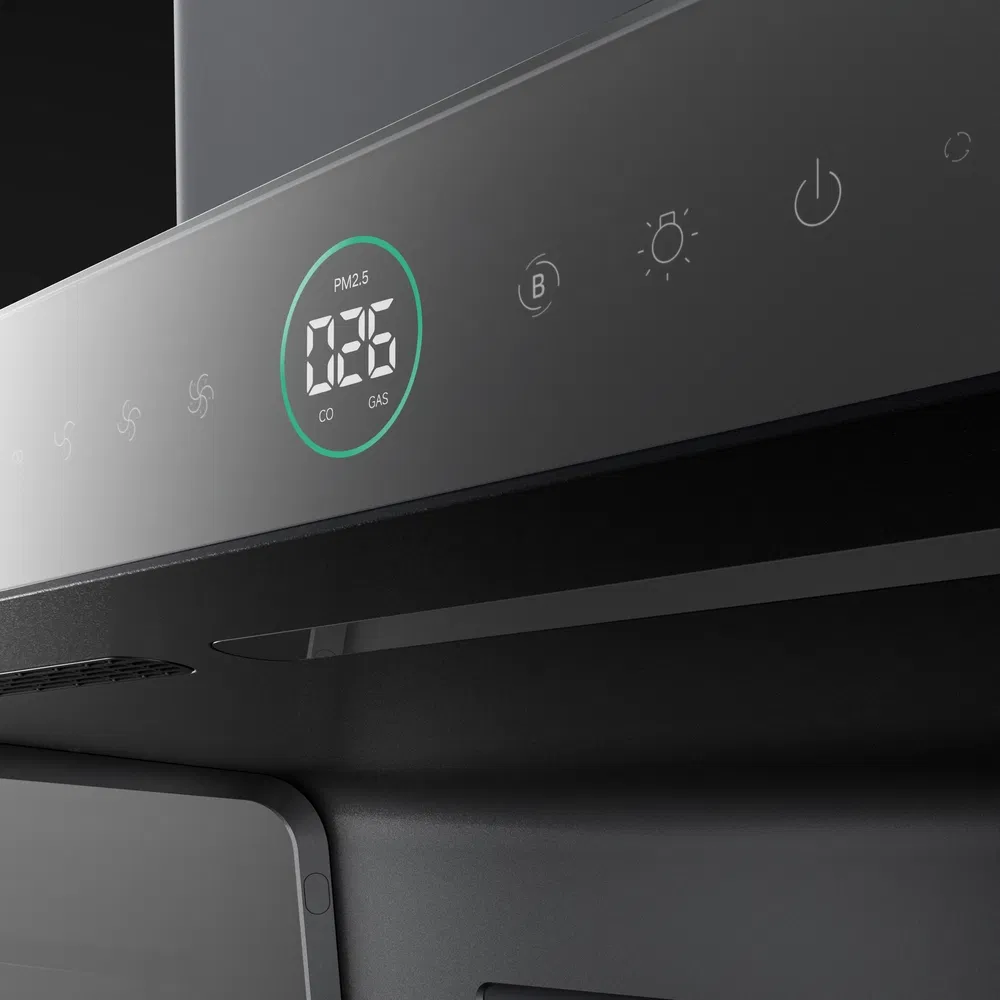 Auto Open C5 Adjustable Speed Kitchen Range Hood for Family Cooking