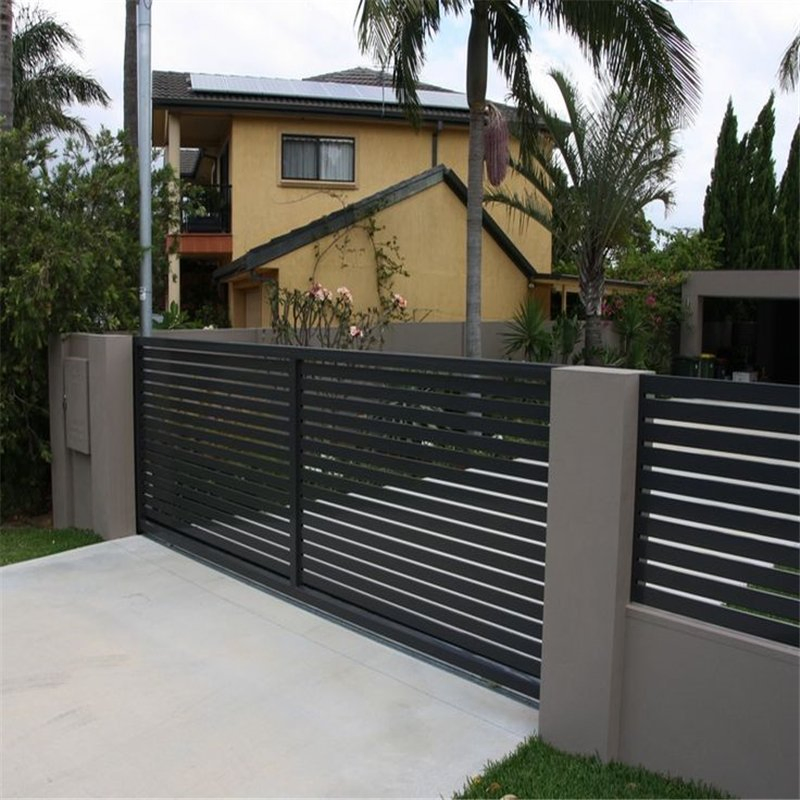 Customized Fence Panel Slat Aluminium Sliding Gate Main Security Gate