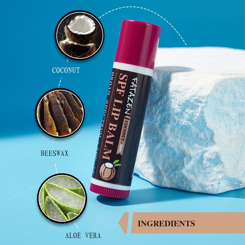 Private Label Natural Organic Lip Sunscreen Products Moisturizing Coconut Sunscreen Lip Stick