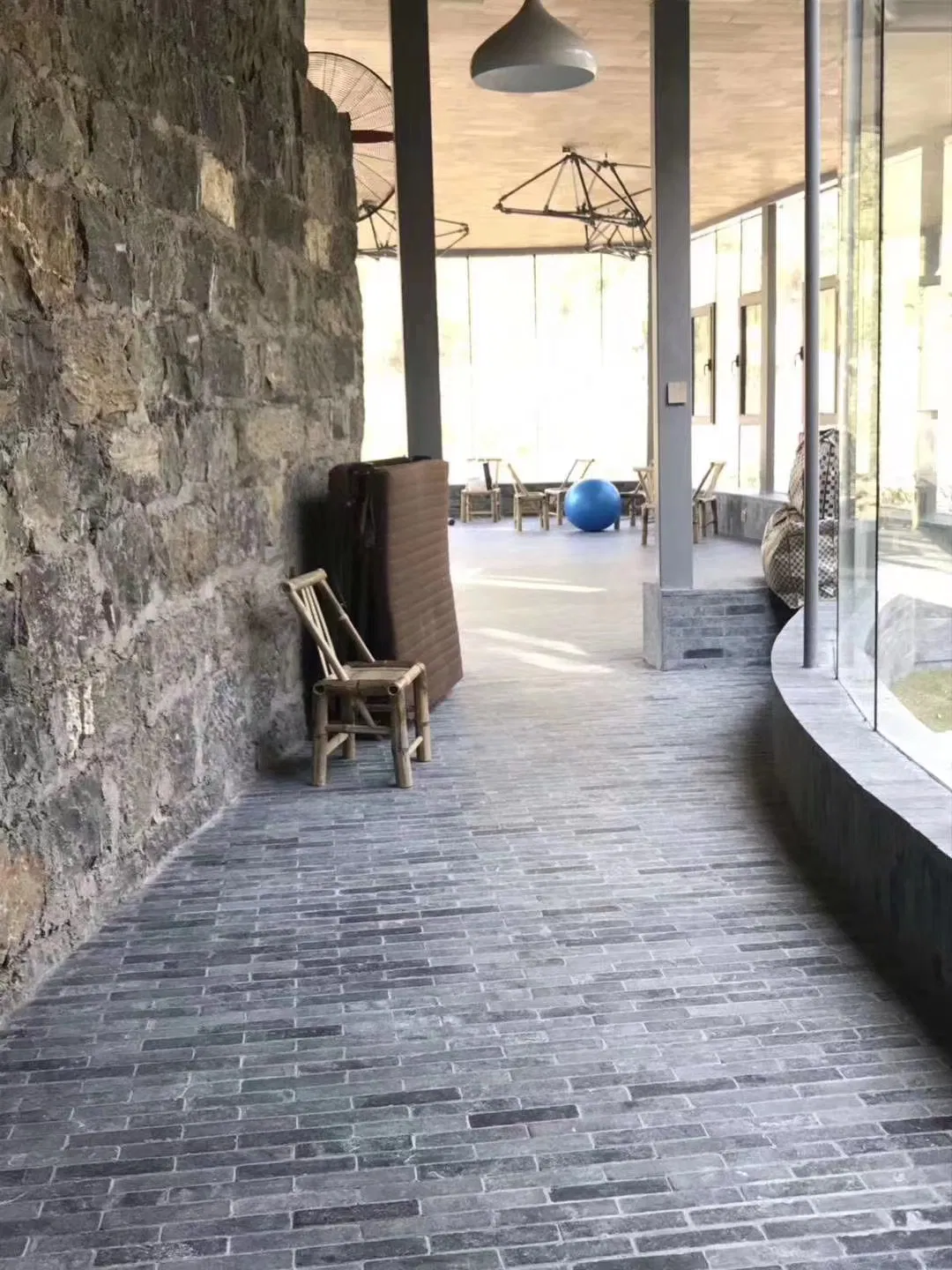 Tumbled Limestone Grey Limestone for Flooring/Paving/Wall
