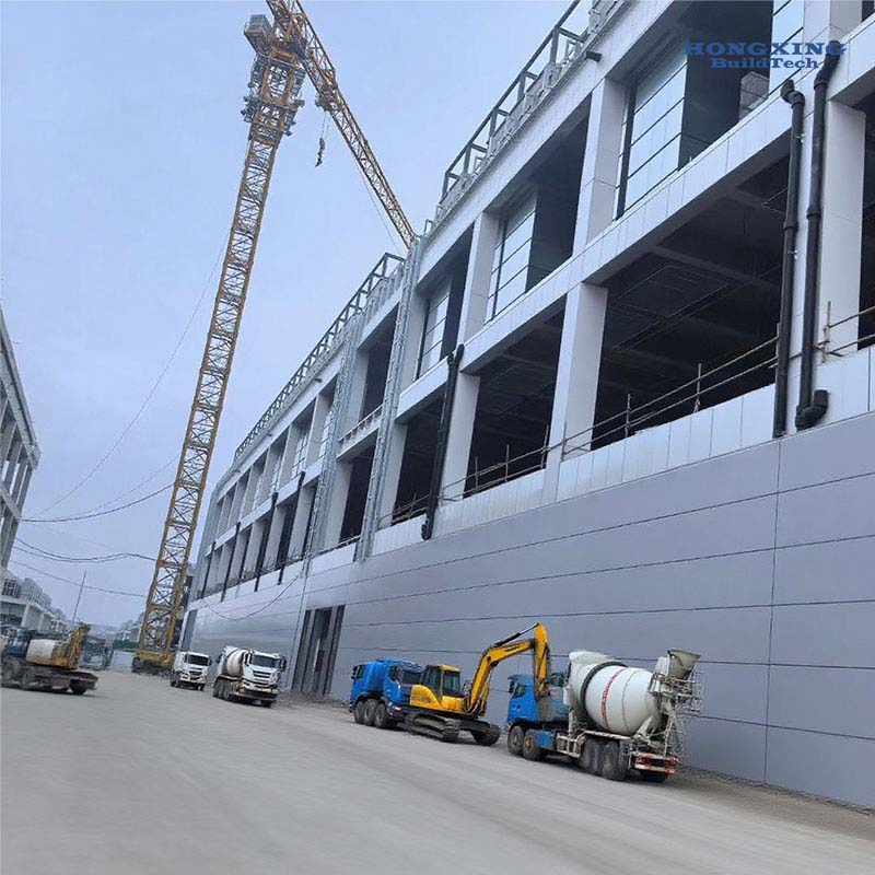 Low Cost Affordable Industry Industrial Commercial Prefabricated Steel Frame Structures Office Building
