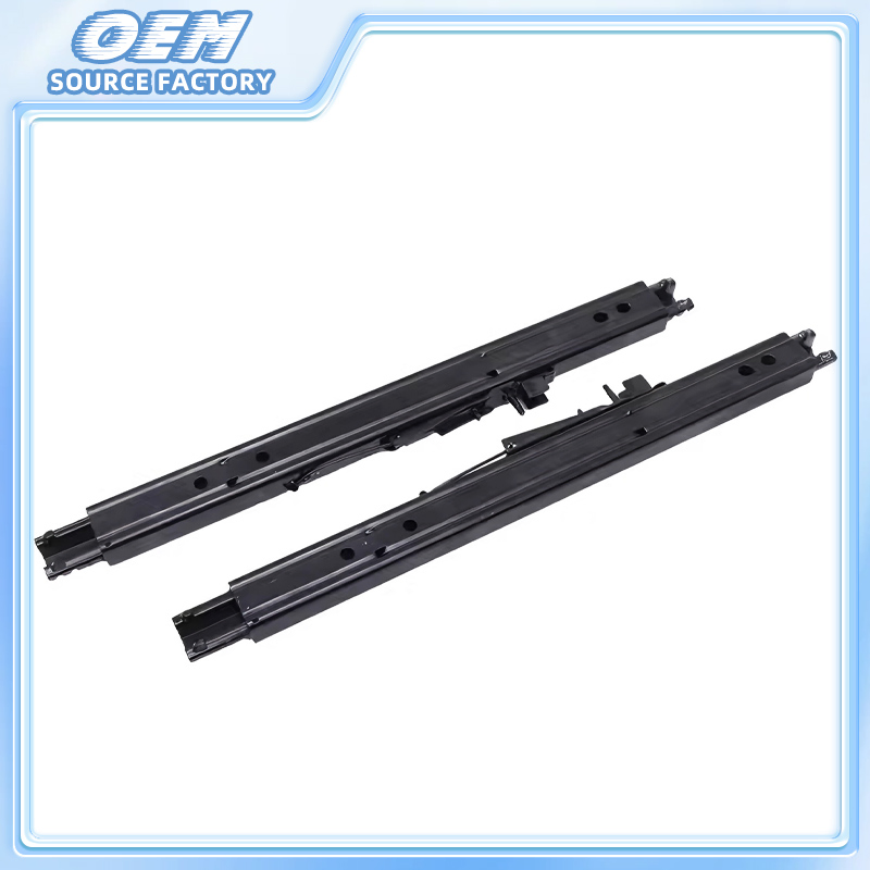 Универсальный слайдер сиденья с двойной блокировкой и черным порошковым покрытием