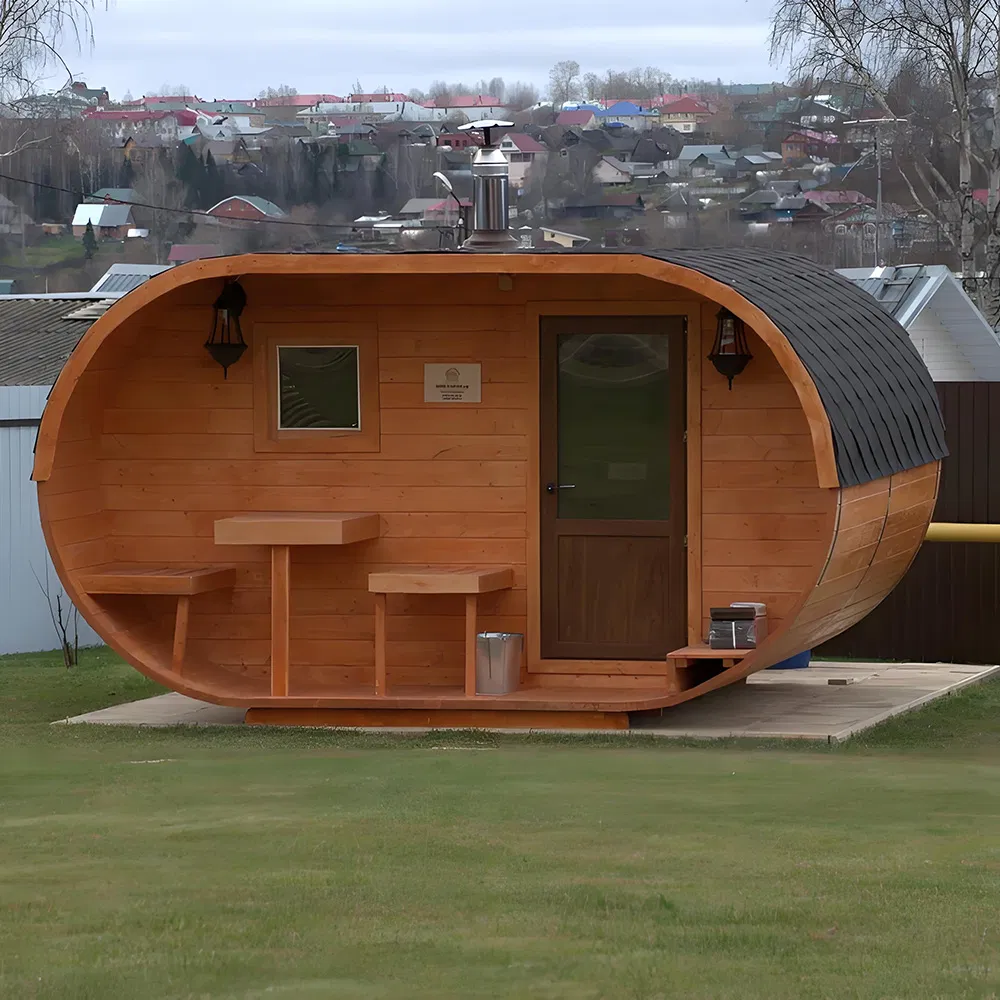 Уличная кубическая сауна для компании до 8 человек