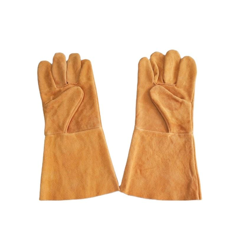 Premium Cowhide Oven Mitts - Heat Resistant BBQ Gloves