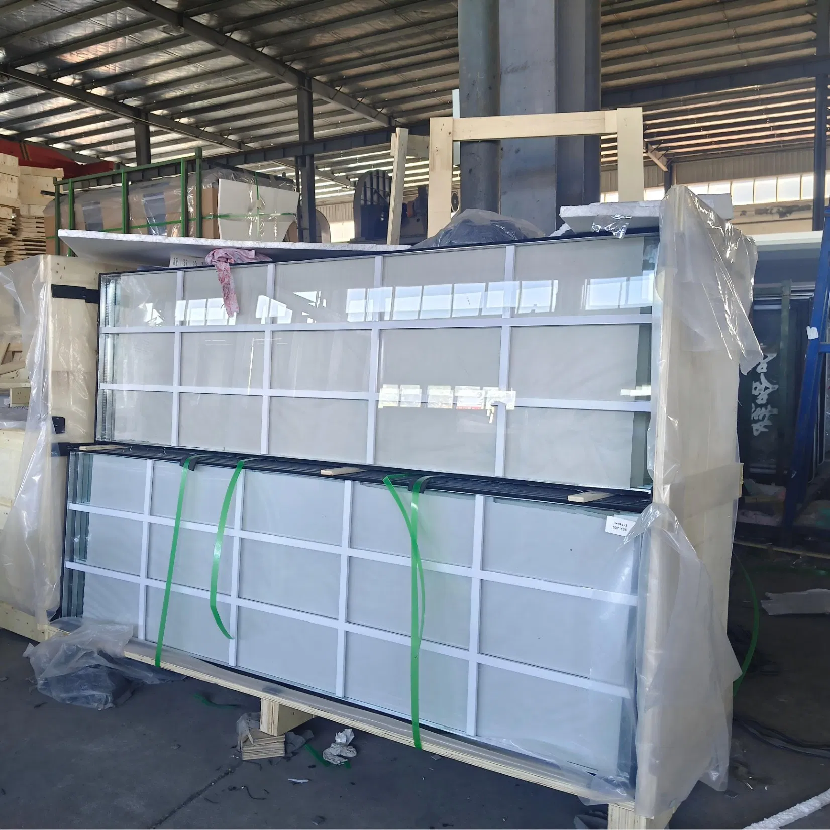 Crossbar Grilled Clear and Low E Round Decorative Insulated Glass
