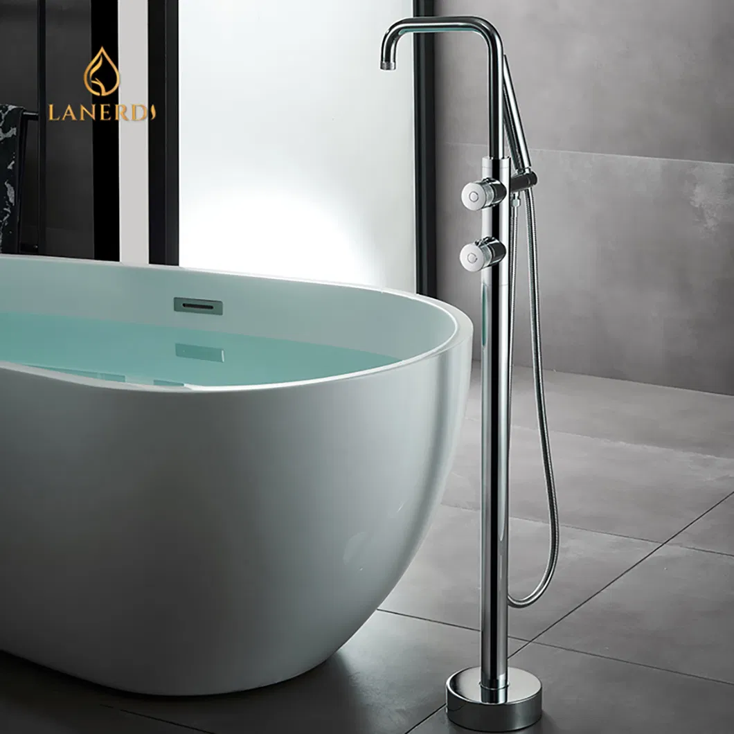 Upc Hot and Cold Water Tap Bath Shower Floor Mounted Tap Bathroom Shower Mixer Floor Standing Faucet Tub Faucet Bathtub Faucet
