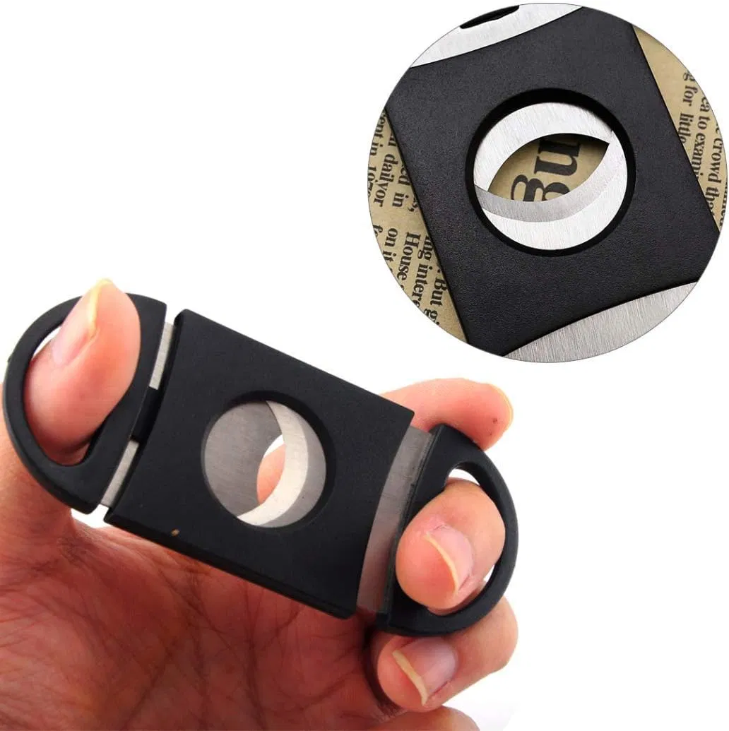 Портативный карманный двойной гильотинный нож для сигар