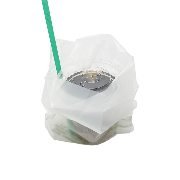 100% Biodegradable Shopping Packaging Garbage Bags Trash Shopping Bags with Logos Plastic