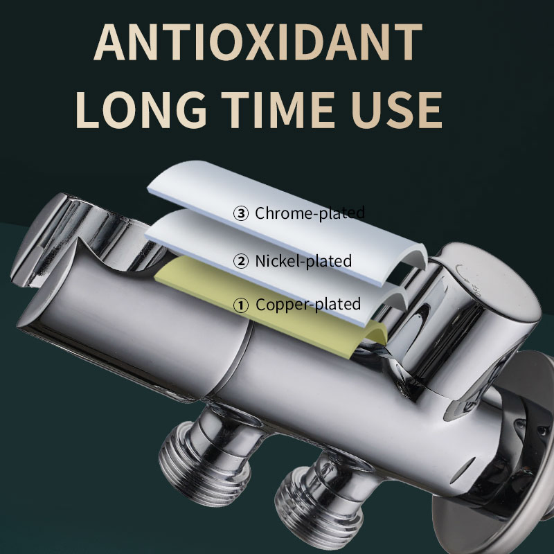 Угловой клапан JF-26 для унитаза, хром