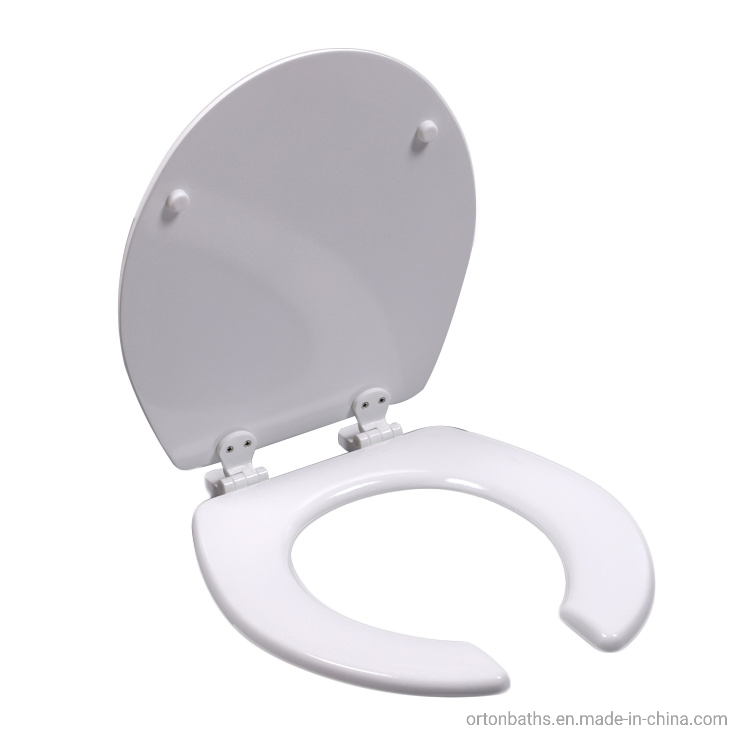 Europe American Elongated Standards PP UF Plastic Wood Open Front Disabled Toilet Soft Clost Slow Down U V Shape Adult Kids Biodegrable Toilet Seat Cover
