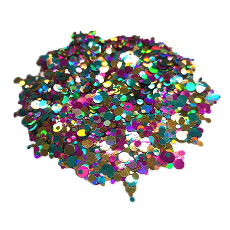 Irregular Shape Cosmetic Grade Eyes, Face, Body Chunky Glitter