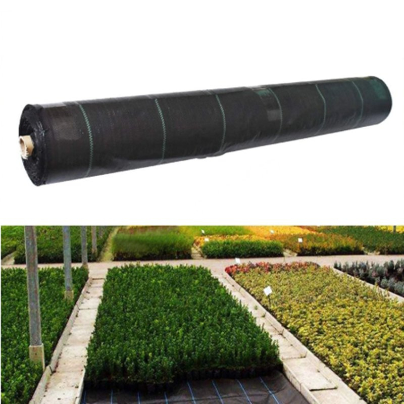 Greenhouse Black Fabric PP Woven Weed Mat Barrier