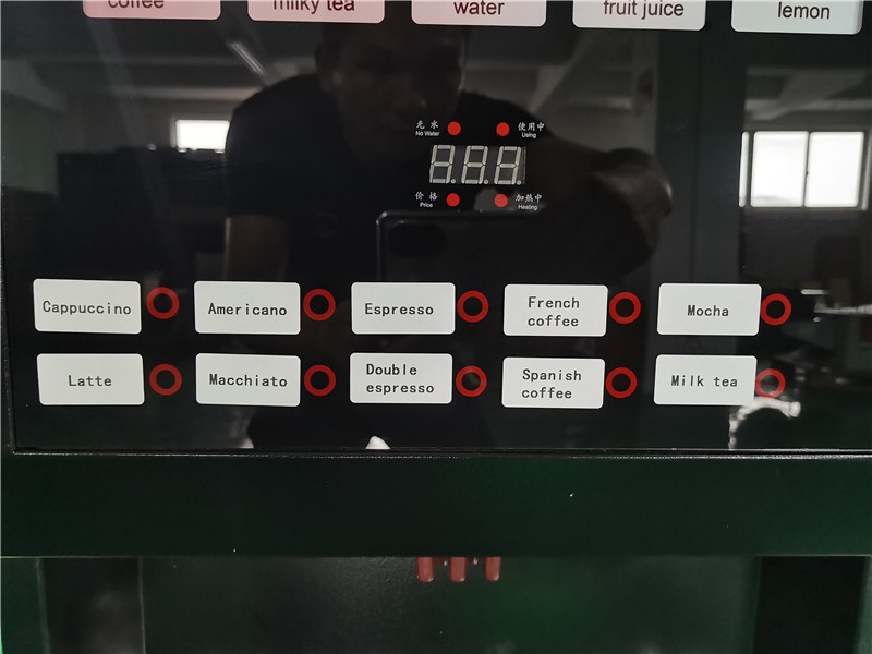 10 Selection Drinks Touch Button with Light Box Mocha Espresso Milk Coffee Vending Machine Wf1-505b