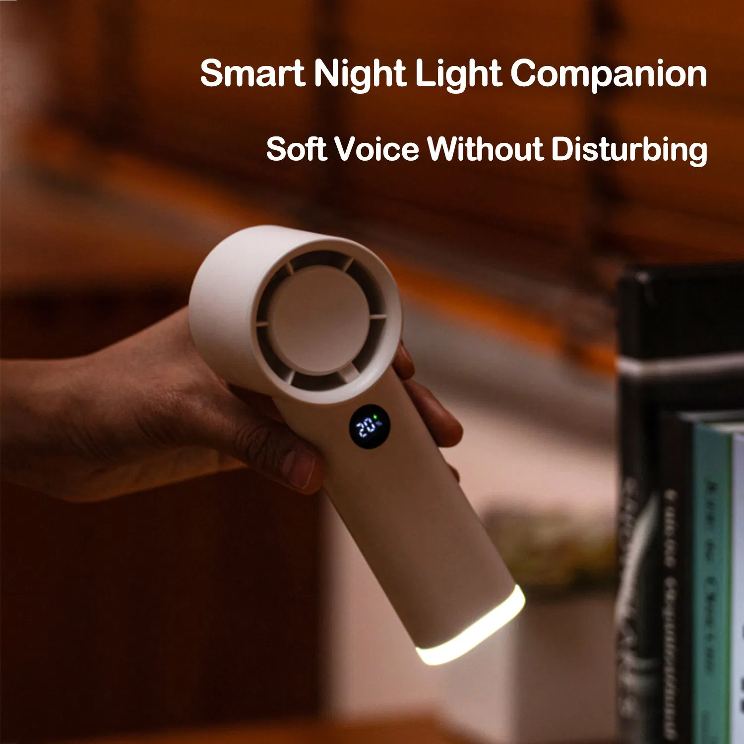 Dq229 Portable Mini USB Rechargeable Pocket Roller Adjustment Handheld Mini Fan