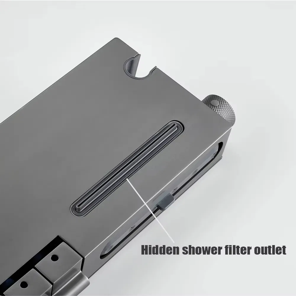 Смеситель для душа LED с пианино-клавишами, настенный