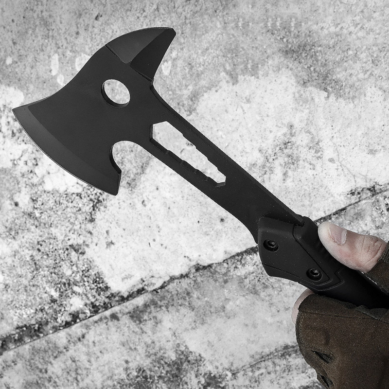 Outdoor Survival Axe Camping Clumps From Logging Axe All Black Like Plastic Handle Multi-Purpose Axe