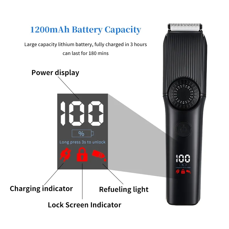 New 2 in 1 Haircut Machine Hair Grooming Kit Shaving Leg Hair Professional Mens Hair Clipper