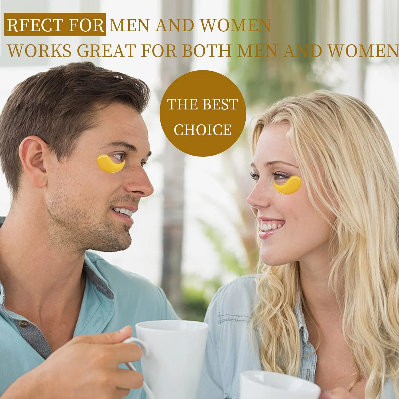 OEM 24K Gold Hydrating Under Eye Mask Puffy Eyes Undereye Patches Treatment