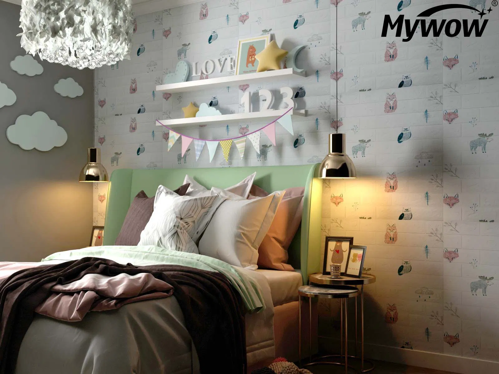 Comfortable Home Decoration Foam Wall Sticker