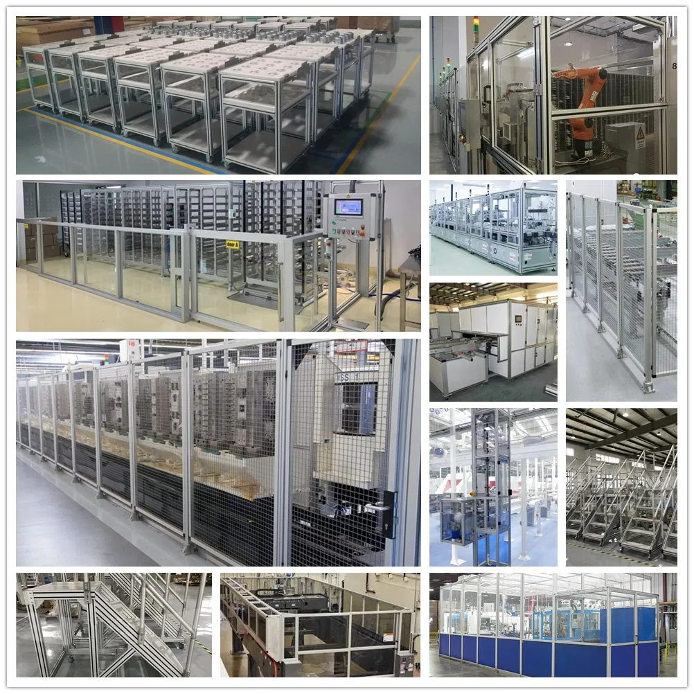 Industrial Aluminum Extrusion Profiles T-Slot Corner Bracket for Automated Machine Shelf