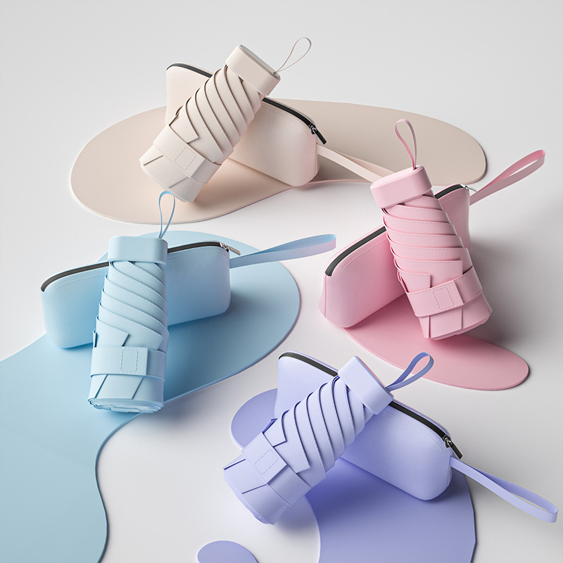 Fashion Six Fold Mini Pocket Umbrella