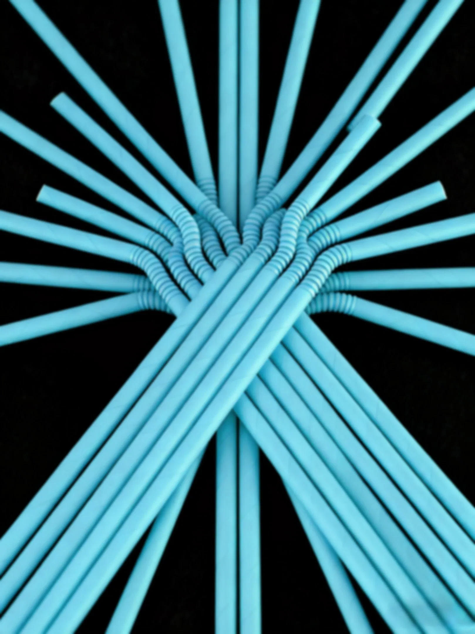 Bendy Multi Coloured 8mm Medium for Cafe Takeaway Paper Straws