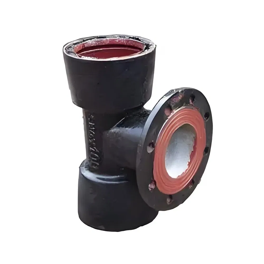 Pressure Resistant Double Disc Single Bearing Tee Ductile Iron Pipe Fittings