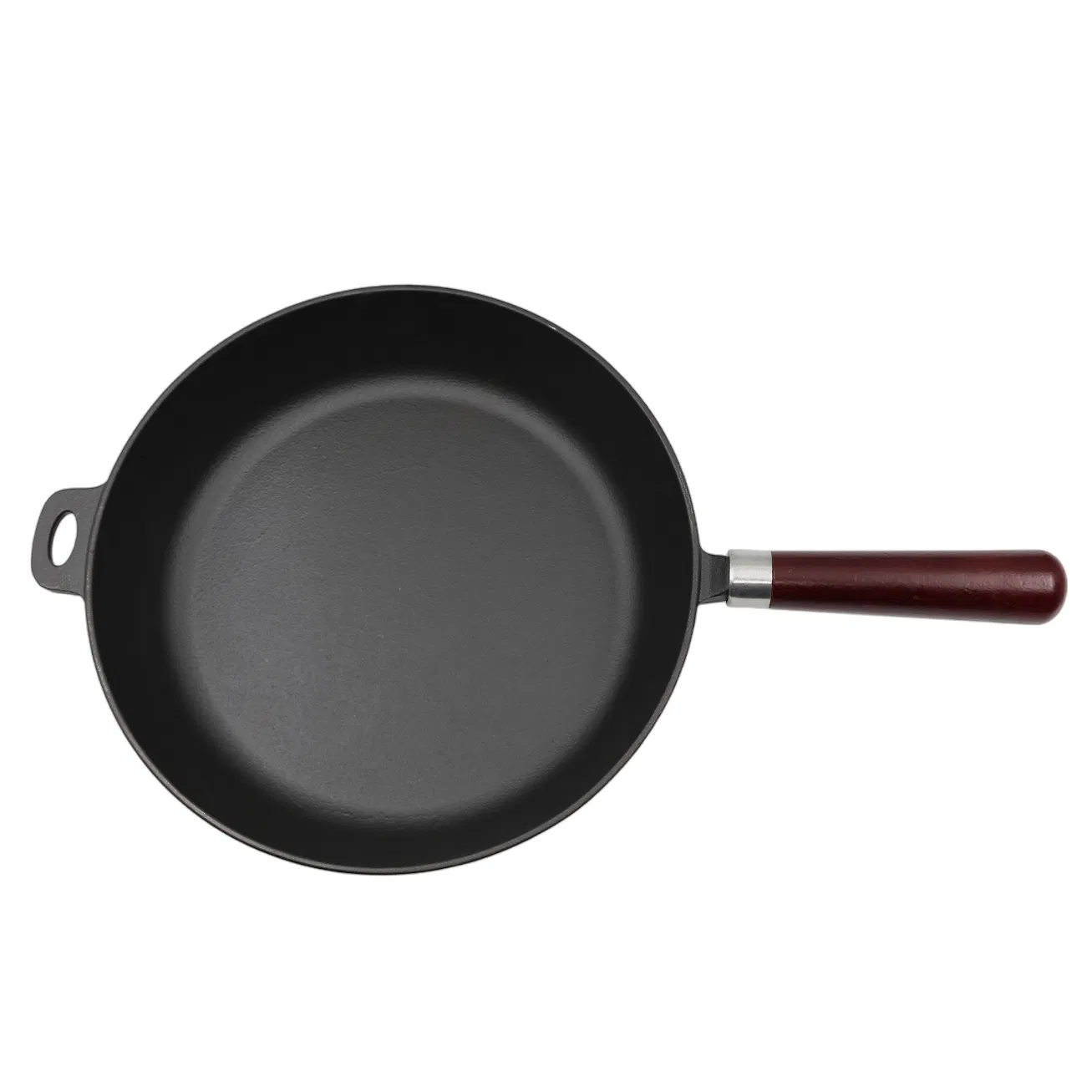 Чугунная сковорода-гриль с деревянной ручкой