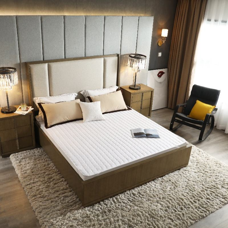 Hotel Mattress Topper Pad Polyester Mattress Cover Bed Microfiber Mattress Protector