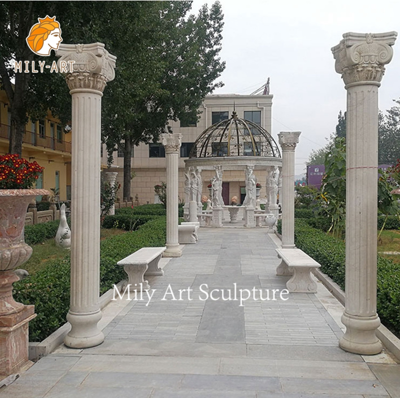 Natural Stone Decoration Marble Columns