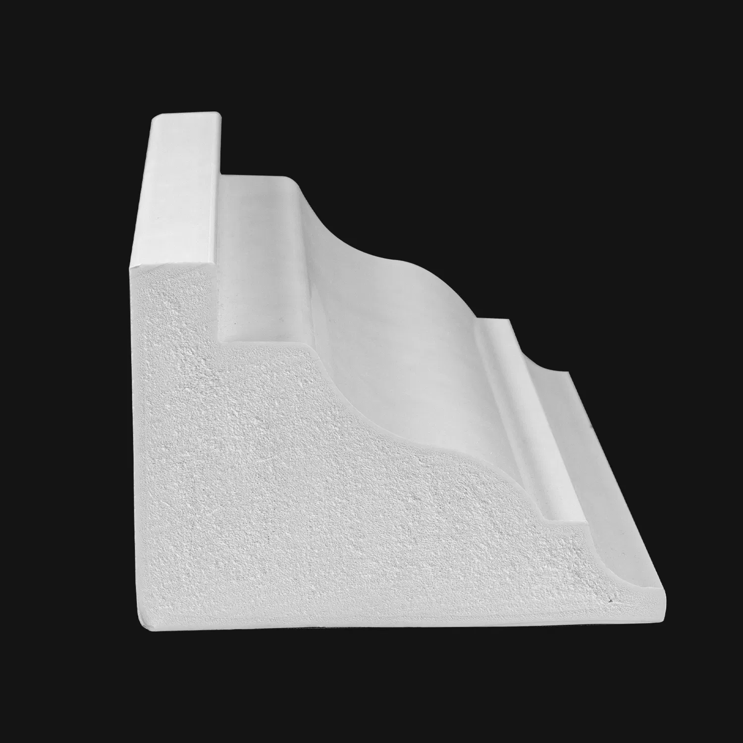 Fire Retardant Building Material PVC Crown Moulding PVC Rams Crown